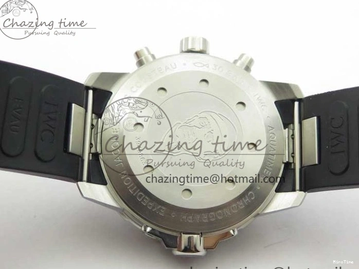 MIROTIME 0111 Aquatimer Chrono IW376803 V6F 1:1 Best Edition Blue Dial on Ruber Strap A Neat 7083